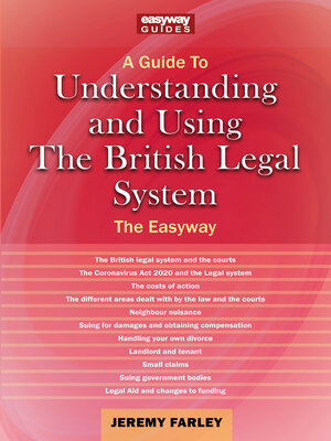 cover image of Understanding and Using the British Legal System